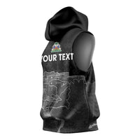 Haiti Citadelle Laferriere Personalized Sleeveless Hoodie Haitian Heritage Veve Vodou - Wonder Print Shop