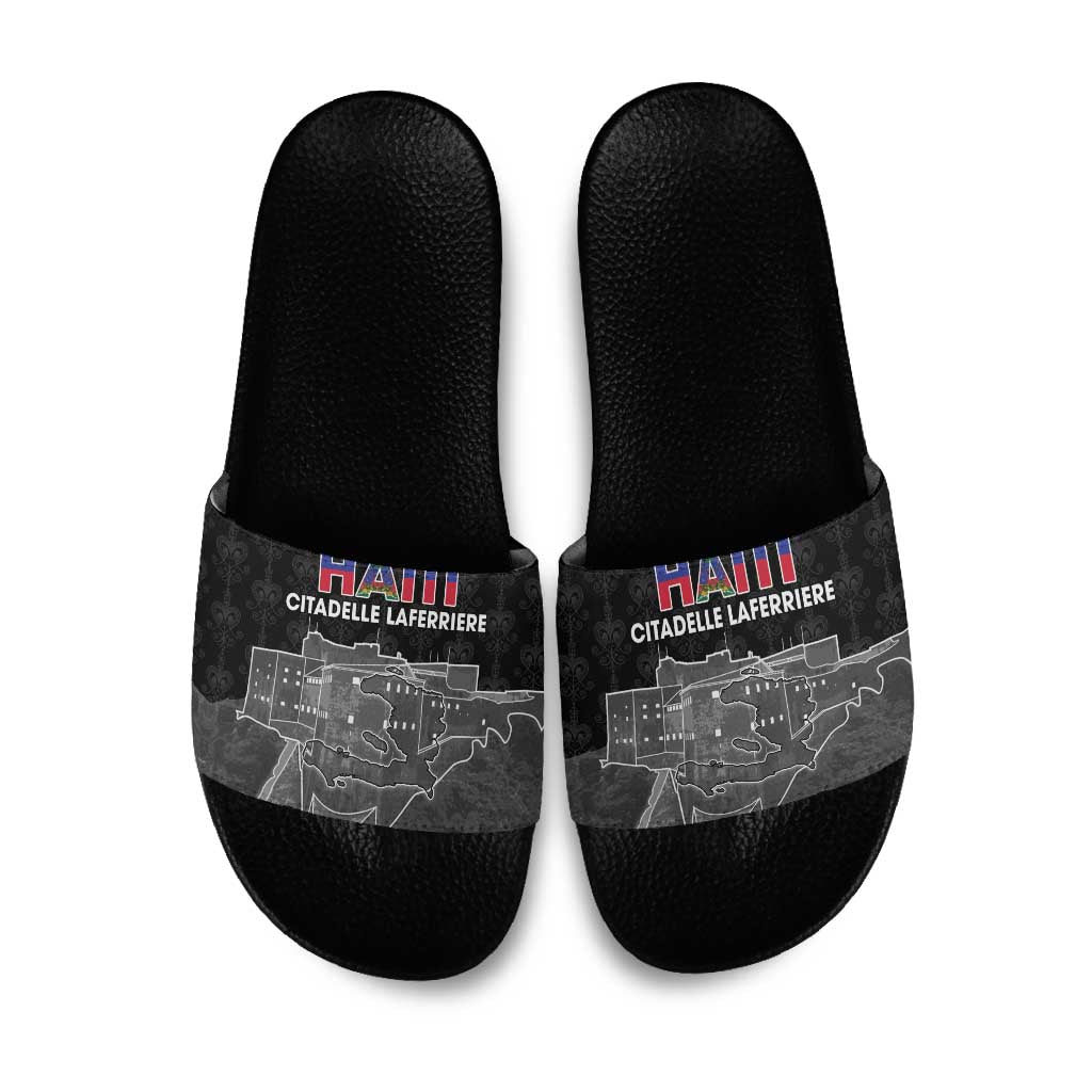 Haiti Citadelle Laferriere Slide Sandals Haitian Heritage Veve Vodou - Wonder Print Shop