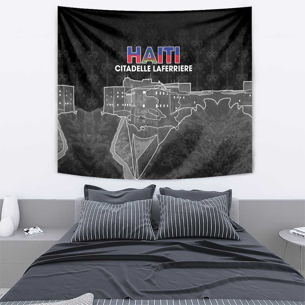 Haiti Citadelle Laferriere Tapestry Haitian Heritage Veve Vodou - Wonder Print Shop