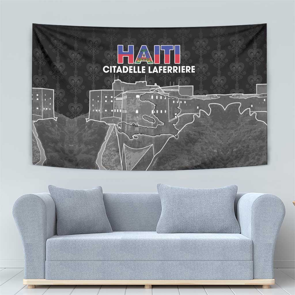 Haiti Citadelle Laferriere Tapestry Haitian Heritage Veve Vodou - Wonder Print Shop