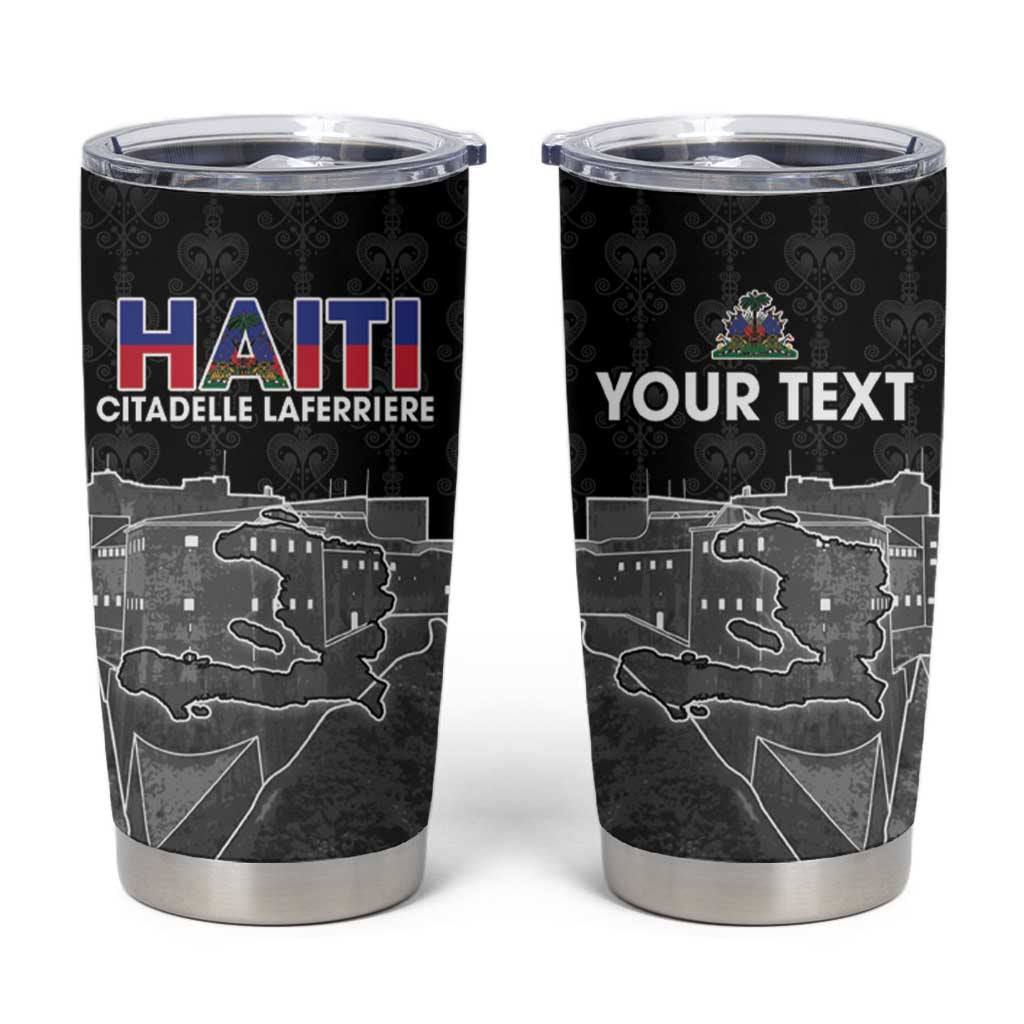Haiti Citadelle Laferriere Personalized Tumbler Cup Haitian Heritage Veve Vodou - Wonder Print Shop