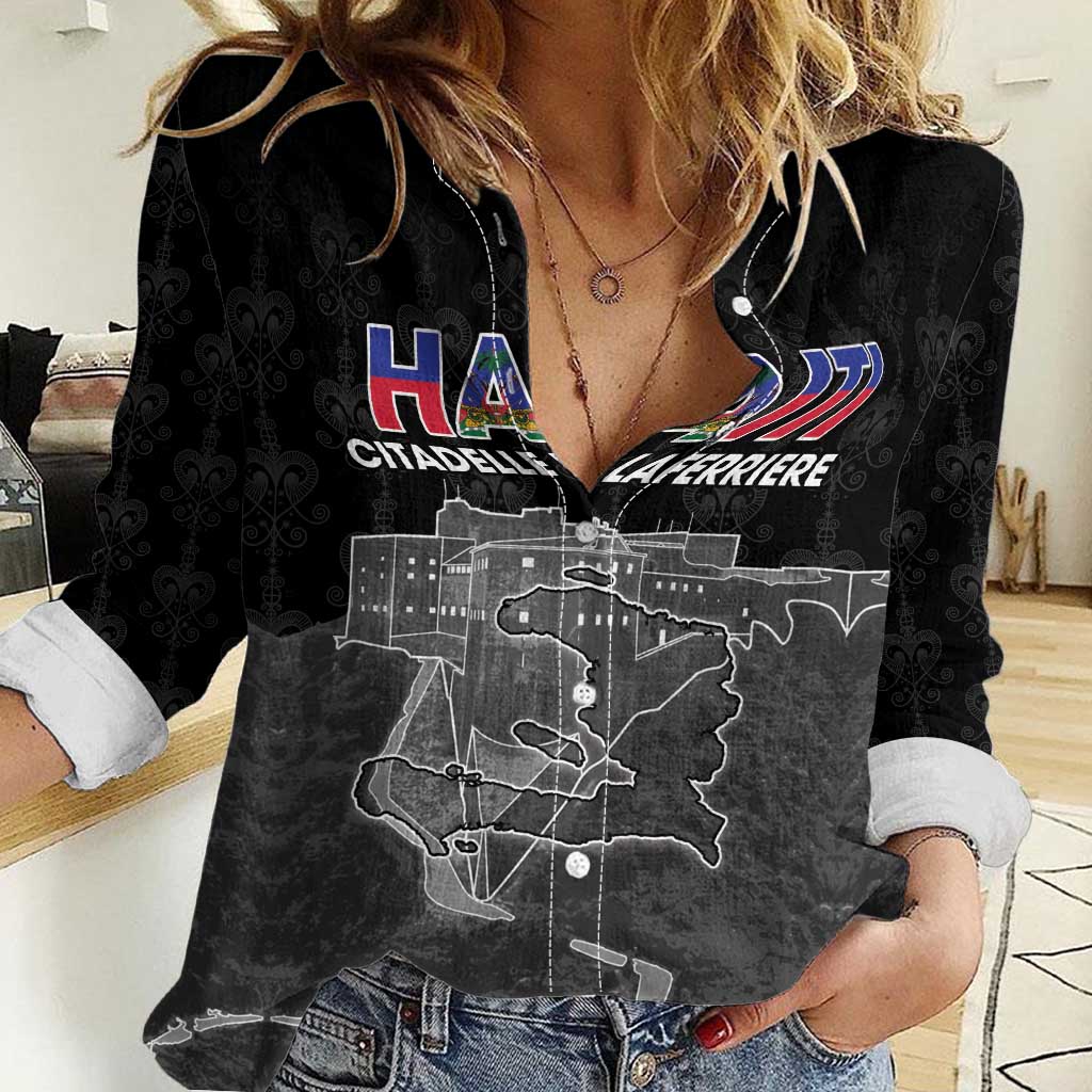 Haiti Citadelle Laferriere Personalized Women Casual Shirt Haitian Heritage Veve Vodou - Wonder Print Shop