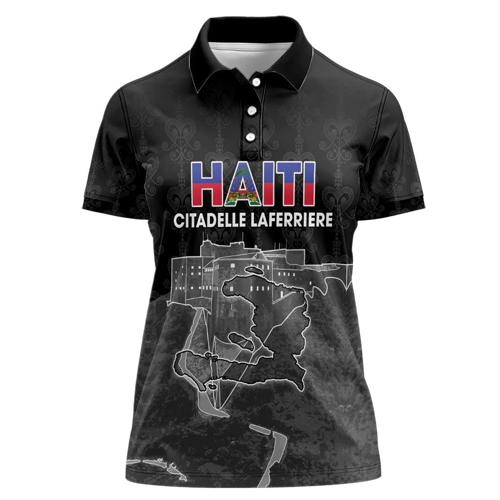 Haiti Citadelle Laferriere Personalized Women Polo Shirt Haitian Heritage Veve Vodou - Wonder Print Shop