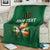 Custom Ireland Rugby Blanket Shamrock With Ireland Flag Colors