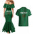 Custom Ireland Rugby Couples Matching Mermaid Dress and Hawaiian Shirt Shamrock With Ireland Flag Colors