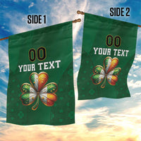 Custom Ireland Rugby Garden Flag Shamrock With Ireland Flag Colors - Wonder Print Shop