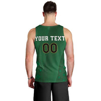 Custom Ireland Rugby Men Tank Top Shamrock With Ireland Flag Colors - Wonder Print Shop