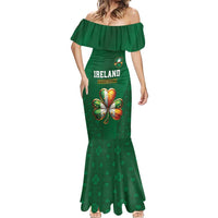Custom Ireland Rugby Mermaid Dress Shamrock With Ireland Flag Colors - Wonder Print Shop