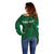 Custom Ireland Rugby Off Shoulder Sweater Shamrock With Ireland Flag Colors - Wonder Print Shop