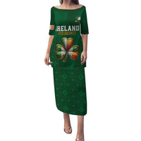 Custom Ireland Rugby Puletasi Shamrock With Ireland Flag Colors - Wonder Print Shop