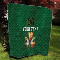 Custom Ireland Rugby Quilt Shamrock With Ireland Flag Colors - Wonder Print Shop