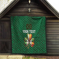 Custom Ireland Rugby Quilt Shamrock With Ireland Flag Colors - Wonder Print Shop