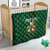 Custom Ireland Rugby Quilt Shamrock With Ireland Flag Colors - Wonder Print Shop