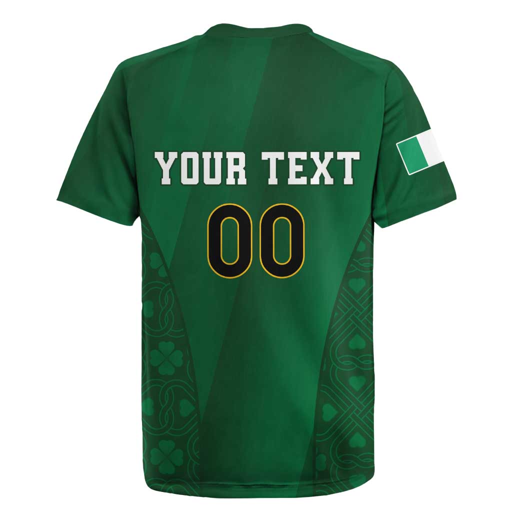 Custom Ireland Rugby Rugby Jersey Shamrock With Ireland Flag Colors - Wonder Print Shop