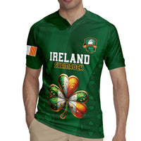 Custom Ireland Rugby Rugby Jersey Shamrock With Ireland Flag Colors - Wonder Print Shop