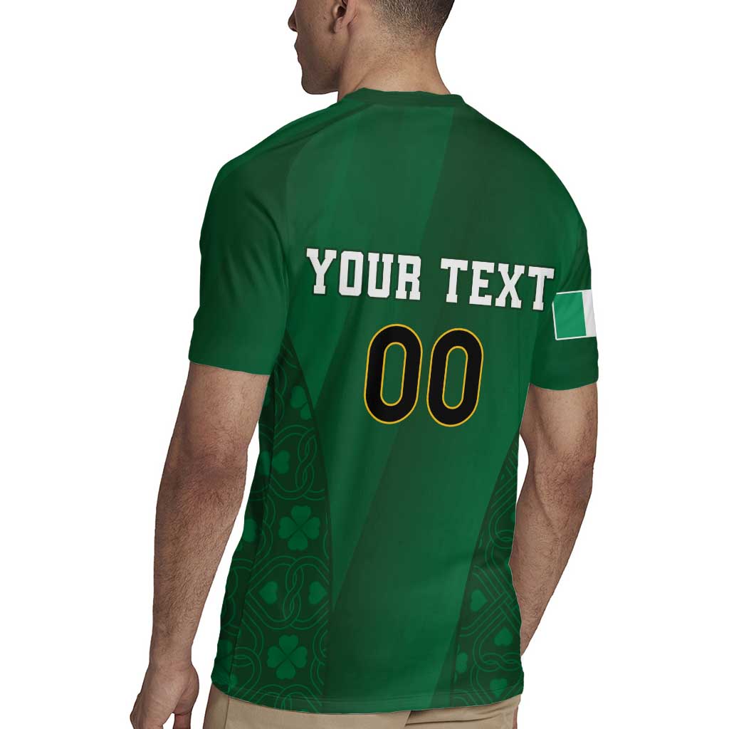 Custom Ireland Rugby Rugby Jersey Shamrock With Ireland Flag Colors - Wonder Print Shop