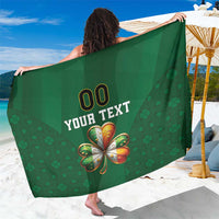 Custom Ireland Rugby Sarong Shamrock With Ireland Flag Colors - Wonder Print Shop