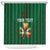 Custom Ireland Rugby Shower Curtain Shamrock With Ireland Flag Colors - Wonder Print Shop