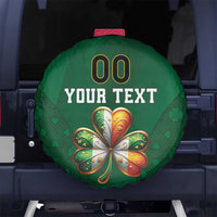 Custom Ireland Rugby Spare Tire Cover Shamrock With Ireland Flag Colors - Wonder Print Shop