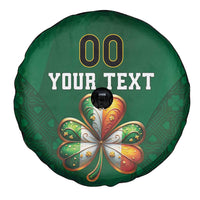 Custom Ireland Rugby Spare Tire Cover Shamrock With Ireland Flag Colors - Wonder Print Shop