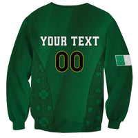 Custom Ireland Rugby Sweatshirt Shamrock With Ireland Flag Colors - Wonder Print Shop