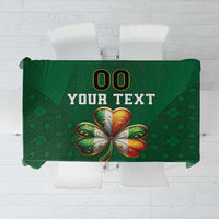 Custom Ireland Rugby Tablecloth Shamrock With Ireland Flag Colors - Wonder Print Shop