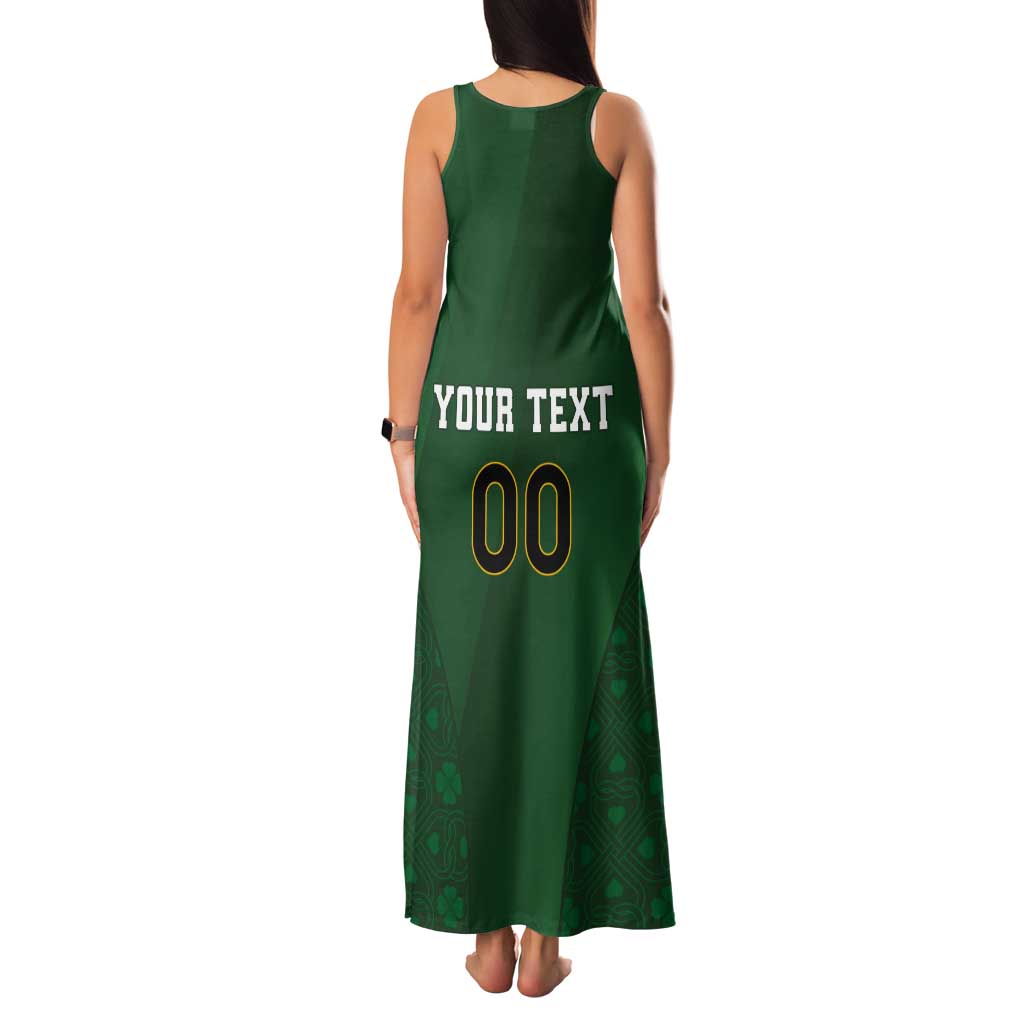 Custom Ireland Rugby Tank Maxi Dress Shamrock With Ireland Flag Colors - Wonder Print Shop