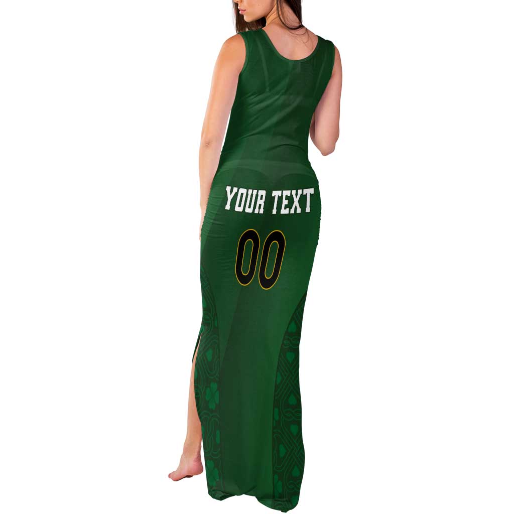 Custom Ireland Rugby Tank Maxi Dress Shamrock With Ireland Flag Colors - Wonder Print Shop