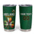 Custom Ireland Rugby Tumbler Cup Shamrock With Ireland Flag Colors - Wonder Print Shop
