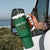 Custom Ireland Rugby Tumbler With Handle Shamrock With Ireland Flag Colors - Wonder Print Shop