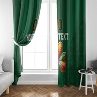 Custom Ireland Rugby Window Curtain Shamrock With Ireland Flag Colors - Wonder Print Shop