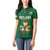 Custom Ireland Rugby Women Polo Shirt Shamrock With Ireland Flag Colors - Wonder Print Shop