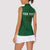 Custom Ireland Rugby Women Sleeveless Polo Shirt Shamrock With Ireland Flag Colors - Wonder Print Shop