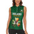Custom Ireland Rugby Women Sleeveless Polo Shirt Shamrock With Ireland Flag Colors - Wonder Print Shop