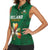 Custom Ireland Rugby Women Sleeveless Polo Shirt Shamrock With Ireland Flag Colors - Wonder Print Shop