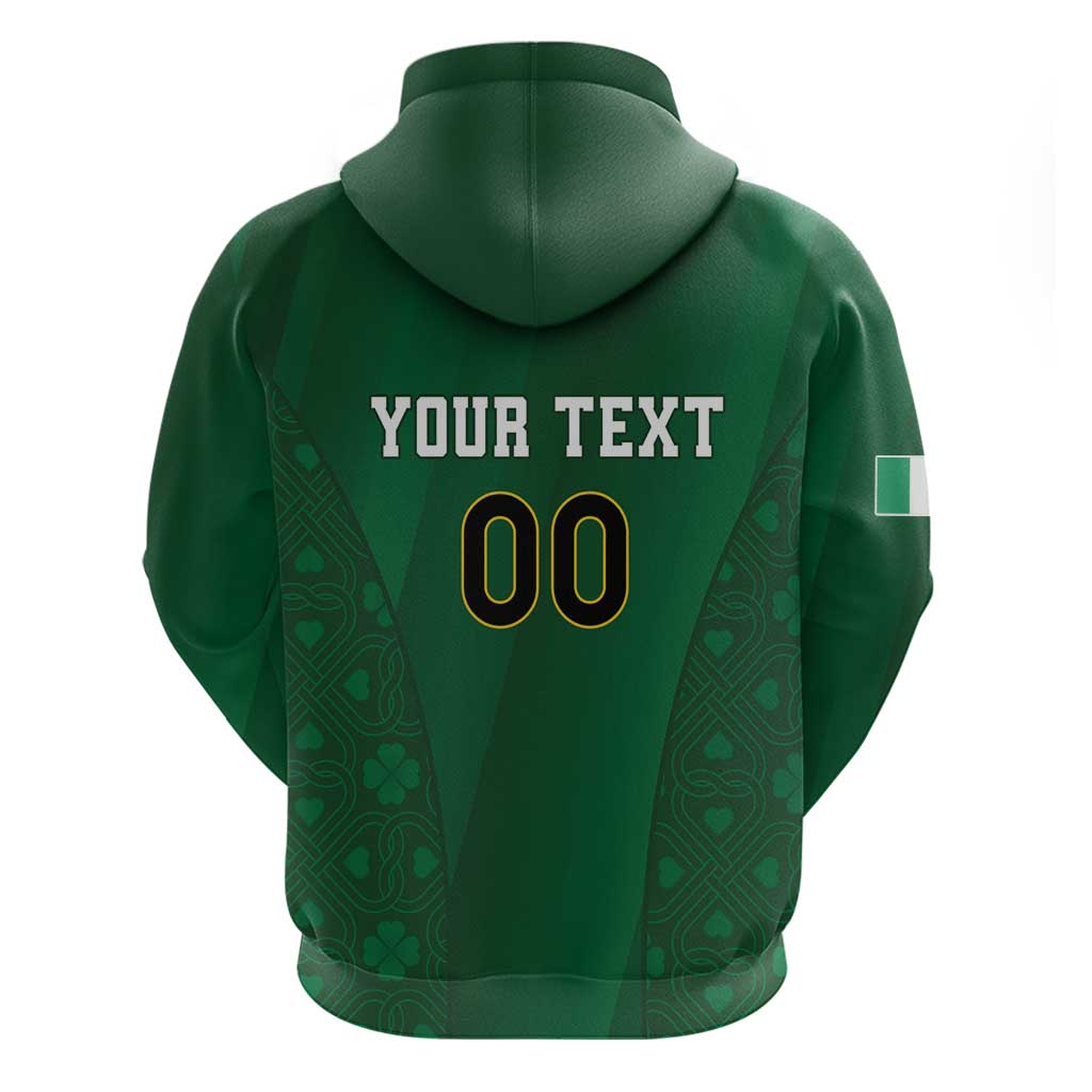 Custom Ireland Rugby Zip Hoodie Shamrock With Ireland Flag Colors - Wonder Print Shop