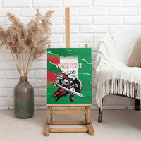 Personalized Italy Canvas Wall Art Wolf Warrior Grunge Style - Wonder Print Shop