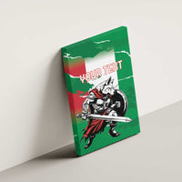 Personalized Italy Canvas Wall Art Wolf Warrior Grunge Style - Wonder Print Shop