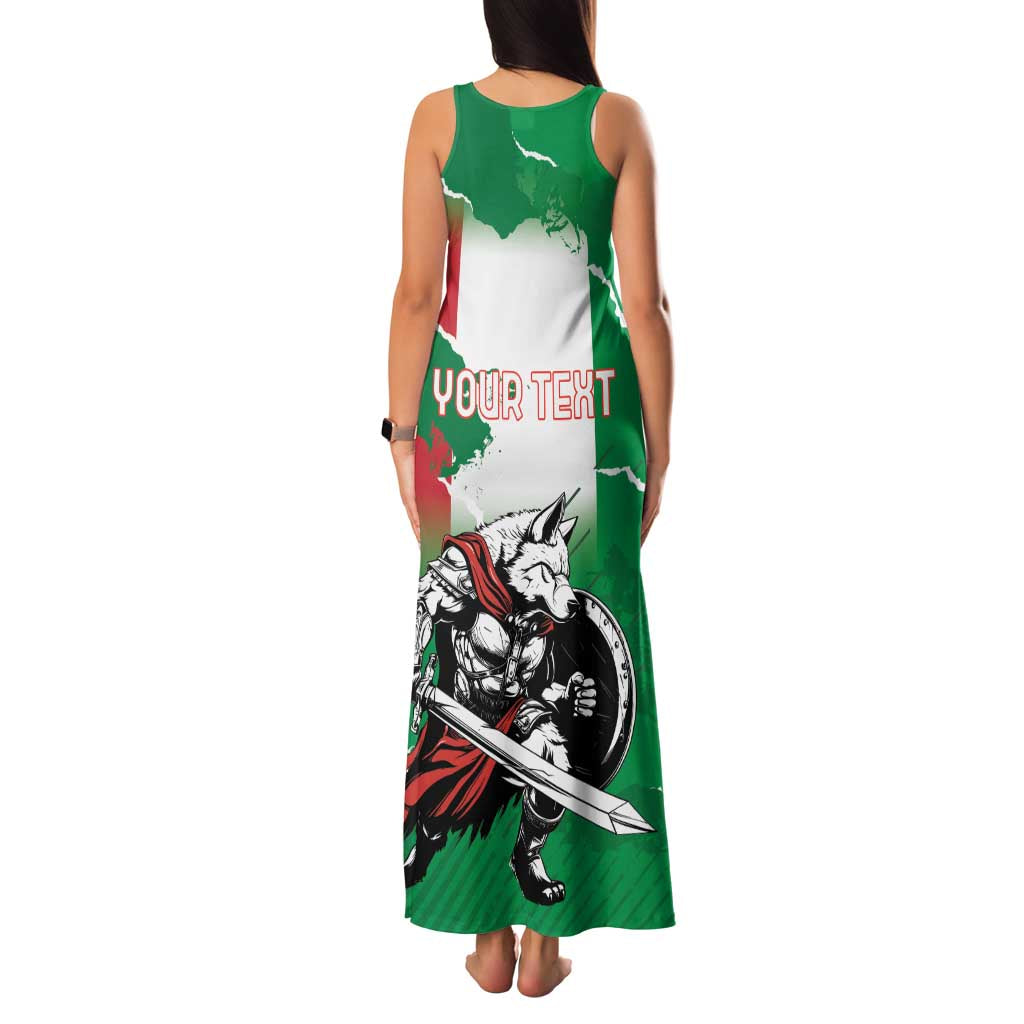 Personalized Italy Family Matching Tank Maxi Dress and Hawaiian Shirt Wolf Warrior Grunge Style - Wonder Print Shop