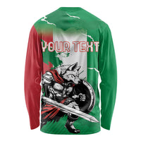 Personalized Italy Long Sleeve Shirt Wolf Warrior Grunge Style - Wonder Print Shop