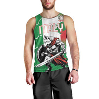 Personalized Italy Men Tank Top Wolf Warrior Grunge Style - Wonder Print Shop