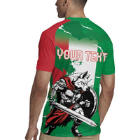 Personalized Italy Rugby Jersey Wolf Warrior Grunge Style - Wonder Print Shop