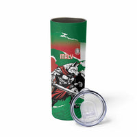 Personalized Italy Skinny Tumbler Wolf Warrior Grunge Style - Wonder Print Shop