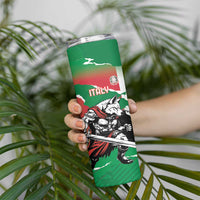 Personalized Italy Skinny Tumbler Wolf Warrior Grunge Style - Wonder Print Shop