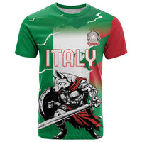 Personalized Italy T Shirt Wolf Warrior Grunge Style - Wonder Print Shop