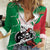 Personalized Italy Women Casual Shirt Wolf Warrior Grunge Style - Wonder Print Shop