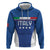 Custom Italy Football Hoodie Italy Flag Pattern On Blue - Wonder Print Shop
