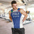 Custom Italy Football Men Tank Top Italy Flag Pattern On Blue - Wonder Print Shop