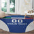 Custom Italy Football Round Carpet Italy Flag Pattern On Blue - Wonder Print Shop