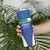 Custom Italy Football Skinny Tumbler Italy Flag Pattern On Blue - Wonder Print Shop